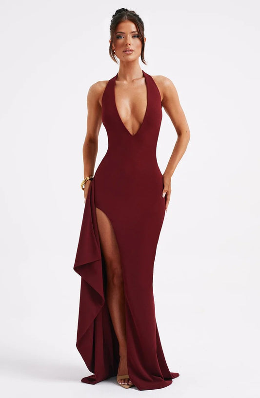 Babyboo Luella Maxi Dress – Burgundy