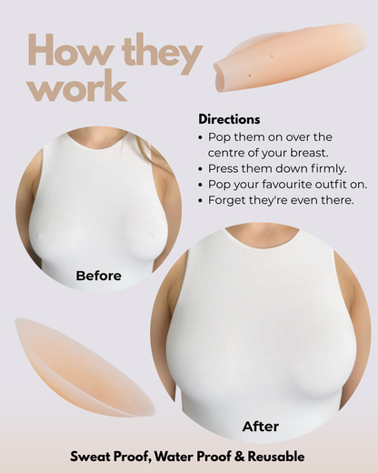 Bzez Silicone Nipple Covers with Adhesive