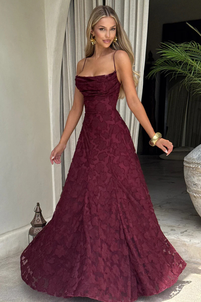 Babyboo Francis Maxi Dress - Cherry Lacquer