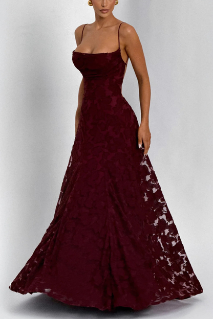 Babyboo Francis Maxi Dress - Cherry Lacquer