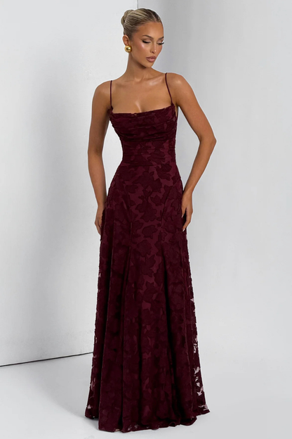 Babyboo Francis Maxi Dress - Cherry Lacquer