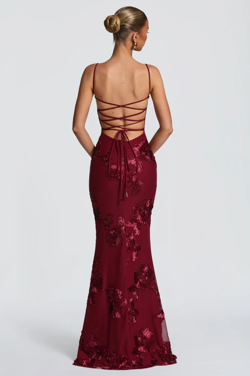 Babyboo Nefertiti Maxi Dress Burgundy