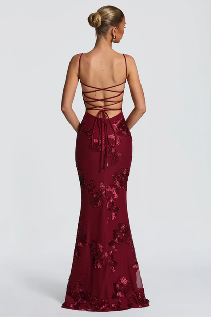 Babyboo Nefertiti Maxi Dress Burgundy