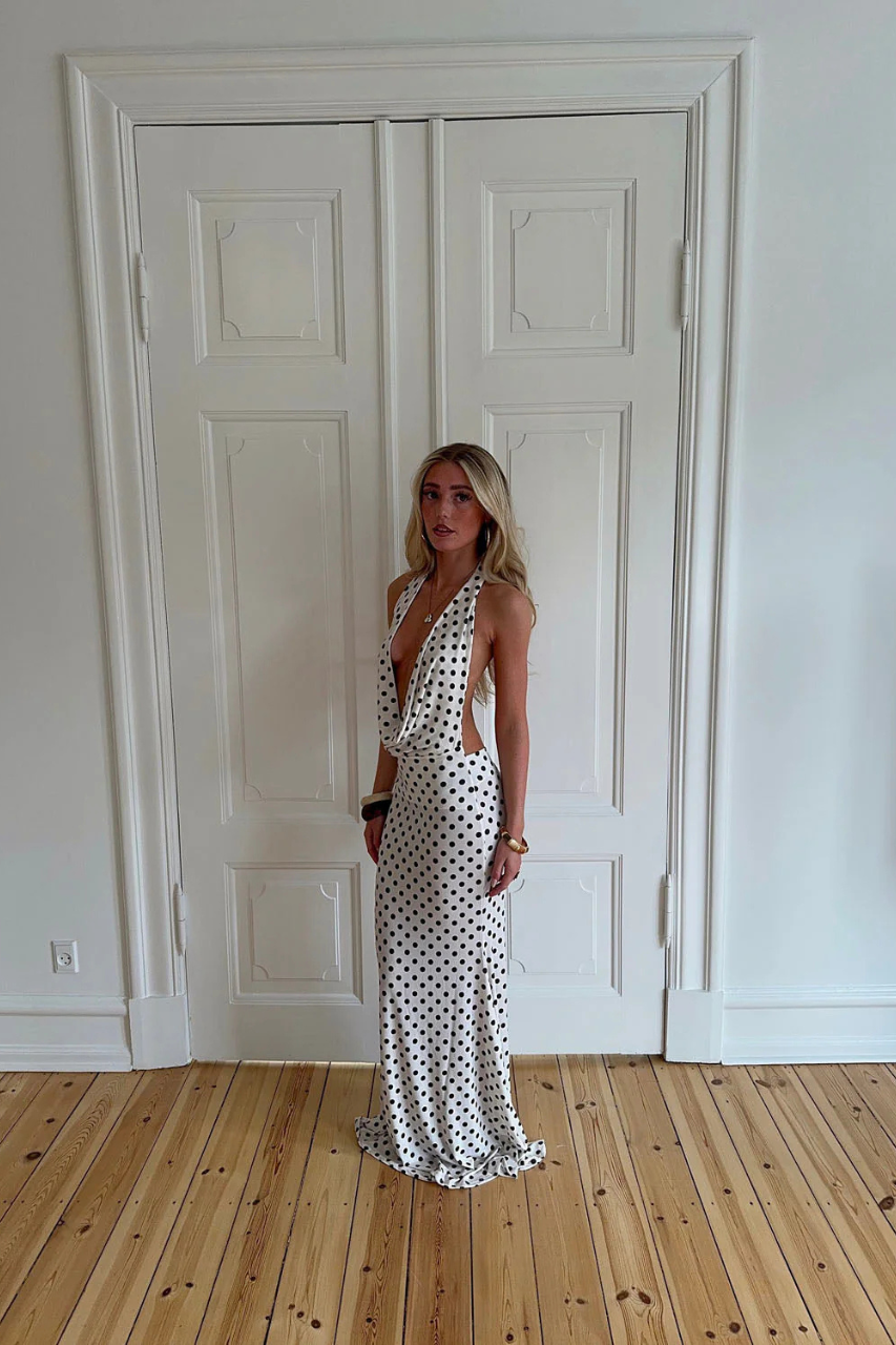 Design by Si - Maltina Polka Dot Maxi Dress