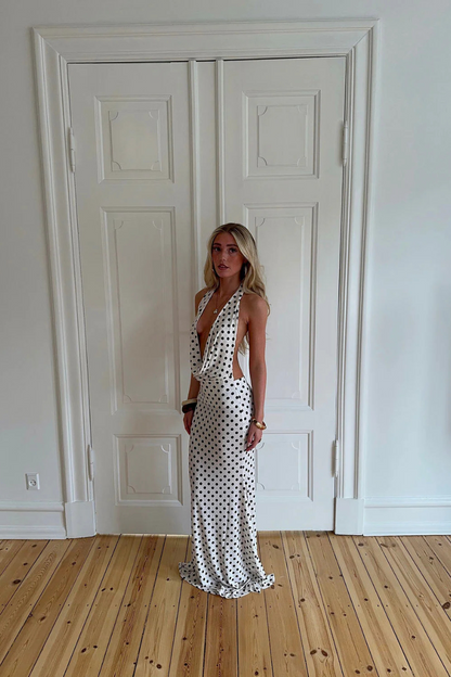 Design by Si - Maltina Polka Dot Maxi Dress