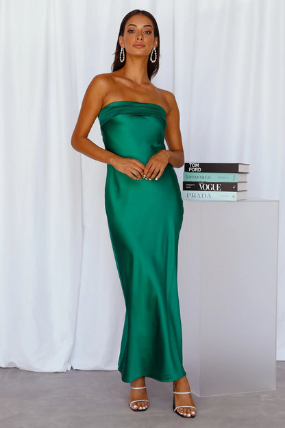 Hello Molly Coolness Calling Satin Maxi