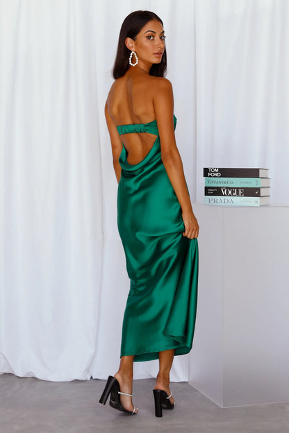 Hello Molly Coolness Calling Satin Maxi
