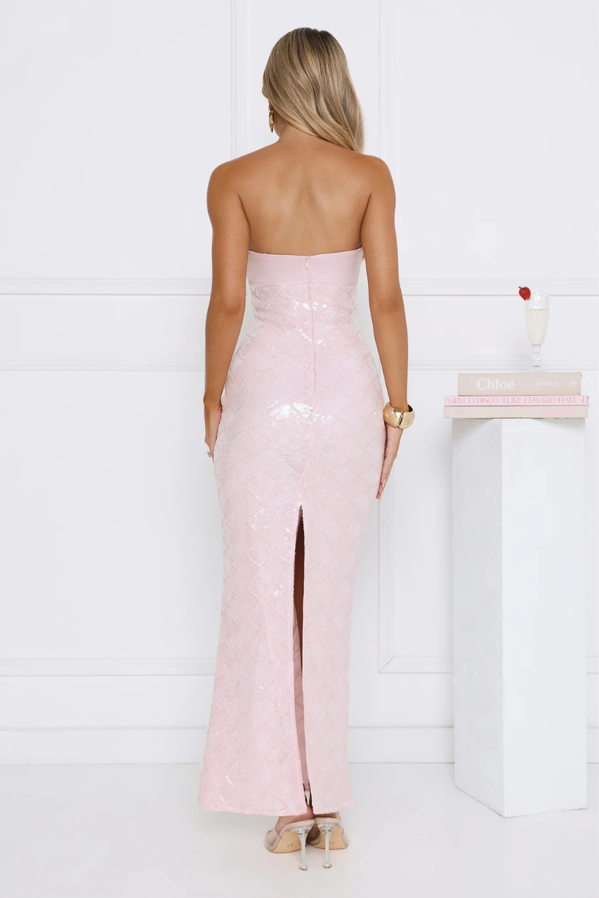 Hello Molly Saltwater Siren Sequin Maxi Pink