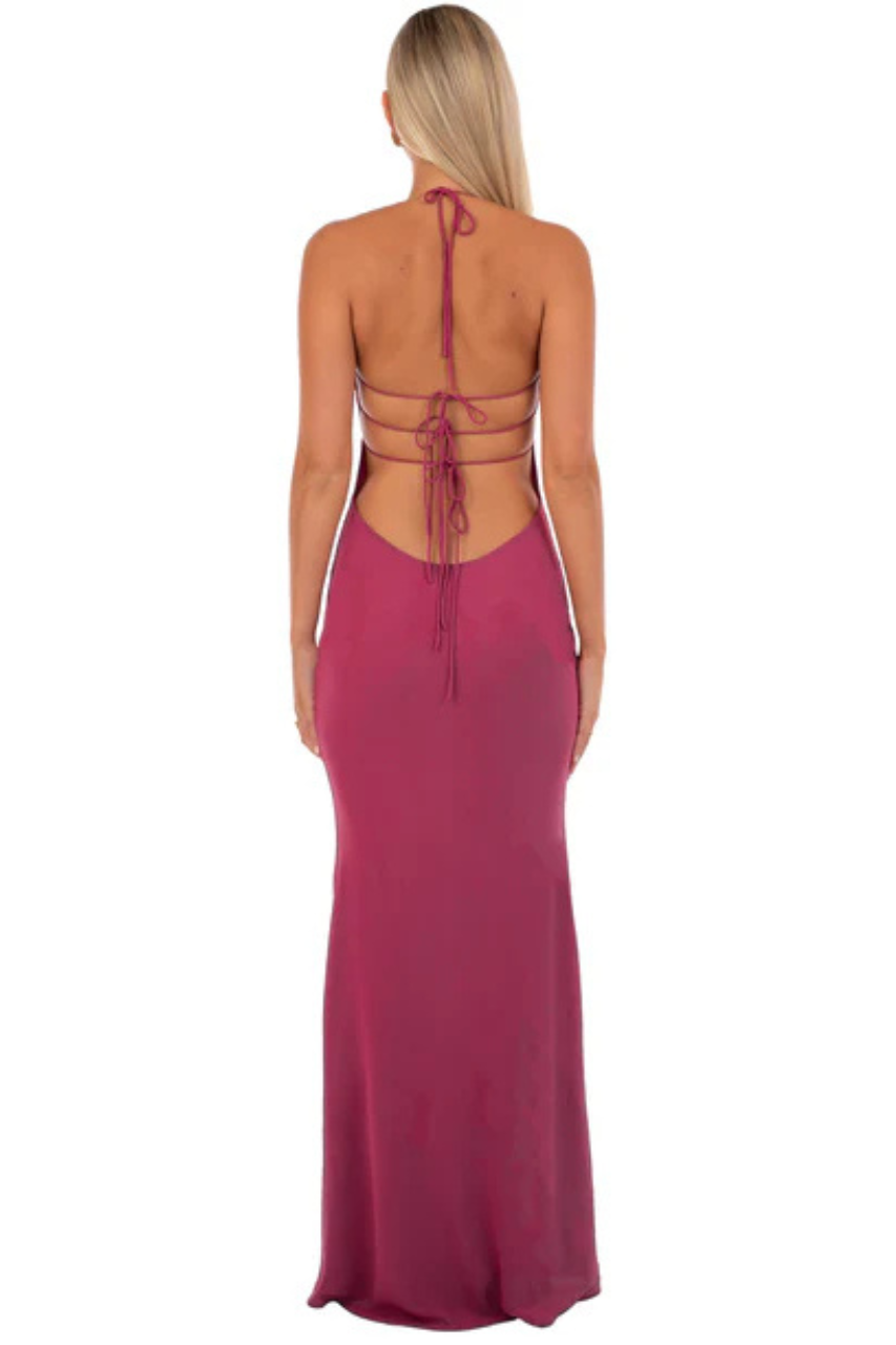 I am Delilah Maxi Dress WIne 1