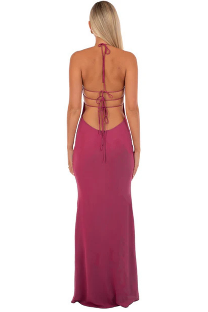 I am Delilah Maxi Dress WIne 1
