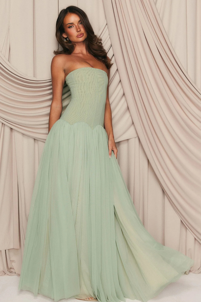 White Fox - Magic Muse Maxi Dress - Mint