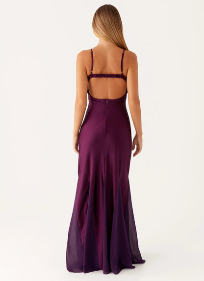 Peppermayo - Ravello Maxi Dress - Mulberry Ball Dress Hire