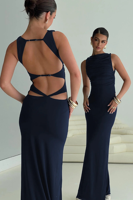 Princess Polly - Undeniable Cut Out Maxi Navy