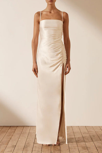 Shona Joy ruched maxi dress rental