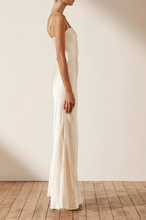 Shona Joy ruched maxi dress rental